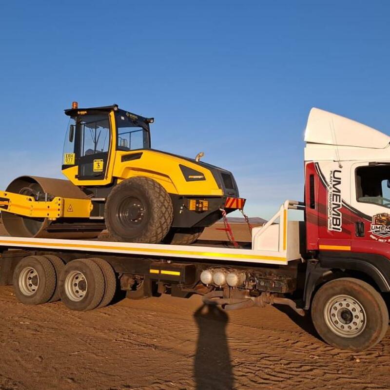 Roller Compactor in Transit
