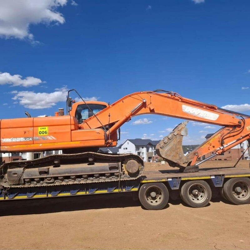 Excavator in Transit